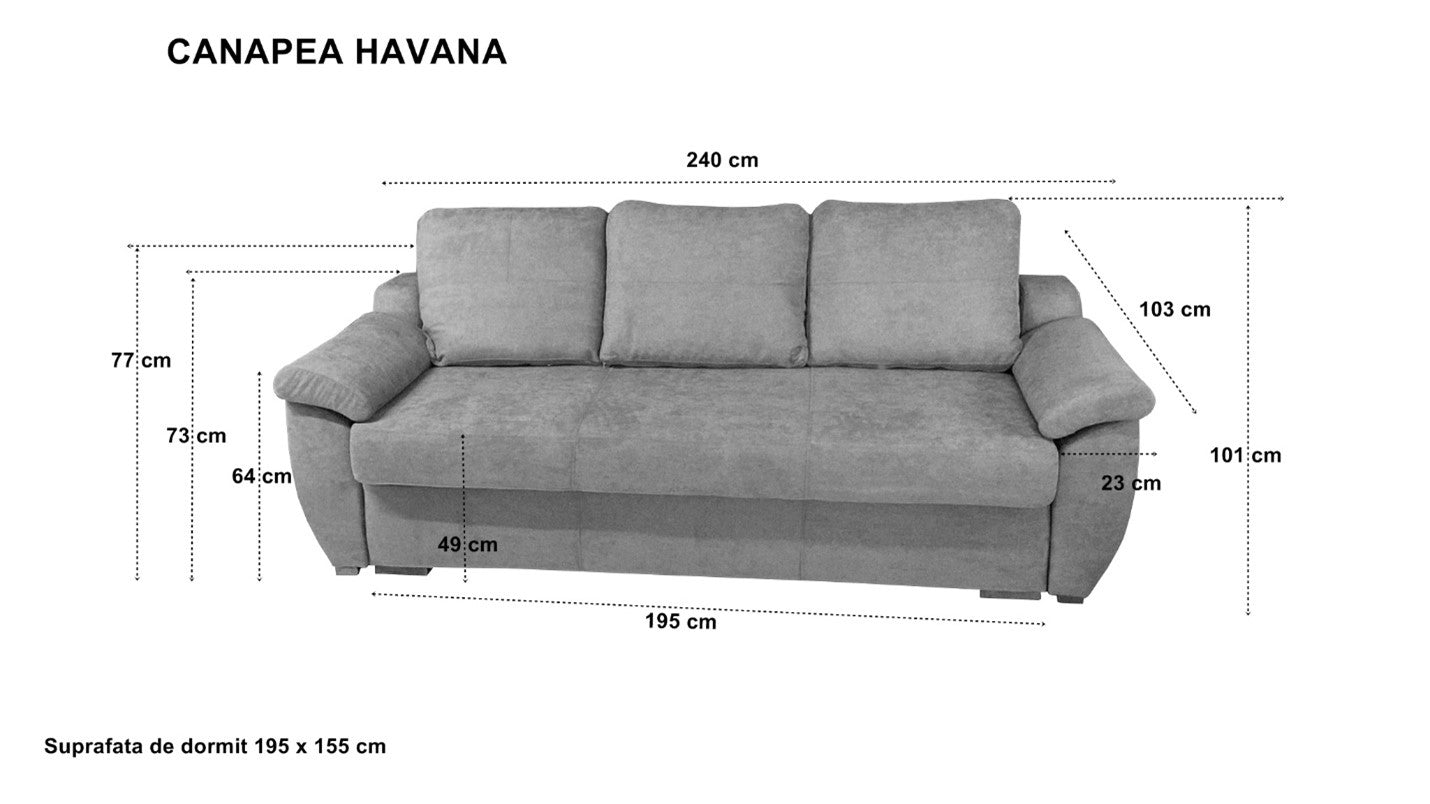 Canapea extensibila Havana