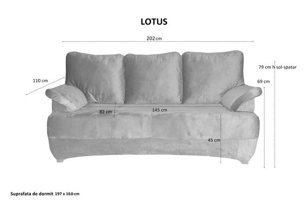 Canapea extensibila Lotus